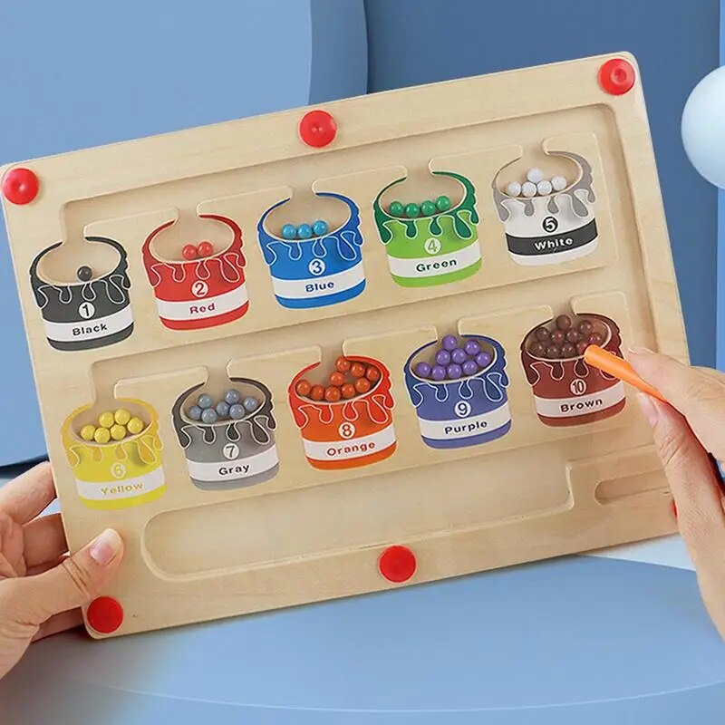 Magnetic Color Sorting Game Fine Motor Toys